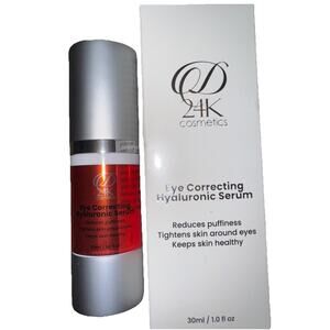 D24K Cosmetics Eye Correcting Hyaluronic Serum NIB 1 Oz.